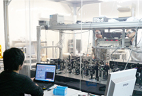 Experiment of optical measurements using an ultrashort pulse laser