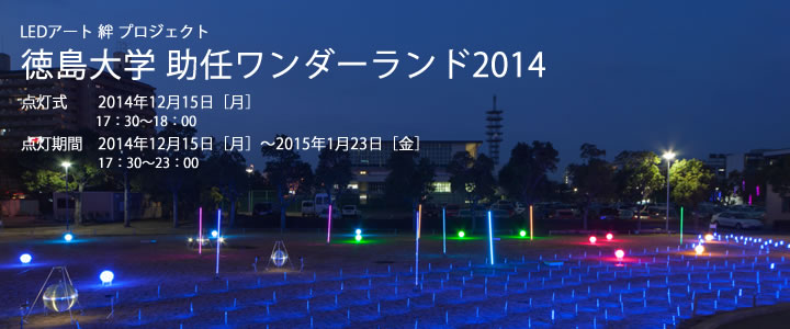 平成26年度LEDアート絆プロジェクト「徳島大学助任ワンダーランド（LEDイルミネーション）」