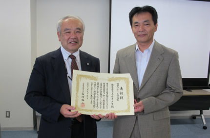 野地徳島大学長と長濱四国経済産業局長