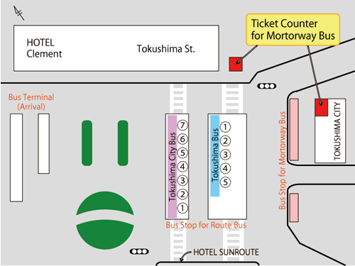 Map of Tokushima St.