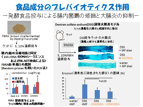 食品成分のプレバイオティクス作用