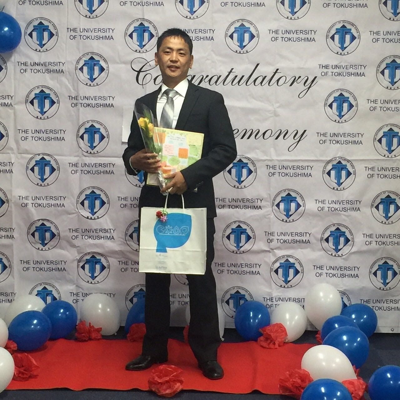 Juramt Bold, a graduate of Tokushima University, 2016.03.23